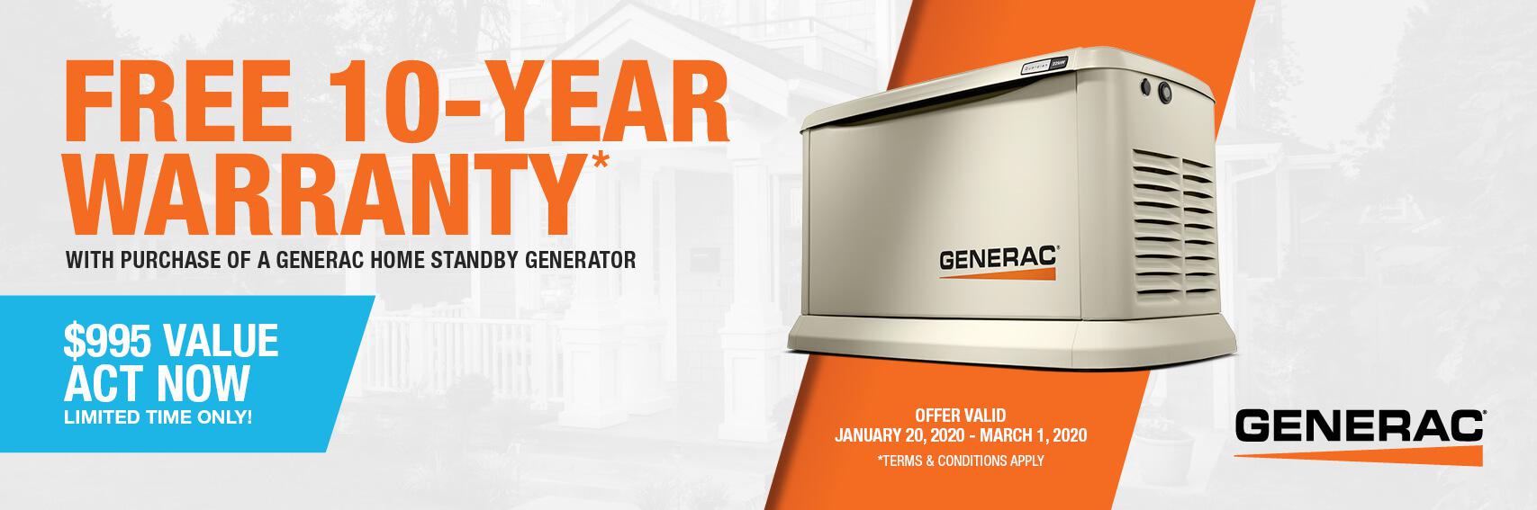 Homestandby Generator Deal | Warranty Offer | Generac Dealer | Windsor Locks, CT